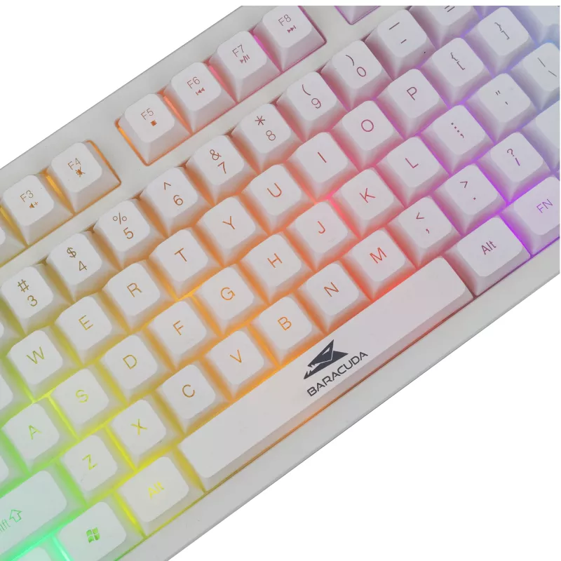 Baracuda Krill teclado gaming de membrana branco KRILL-W, US, USB