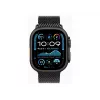 Apple Watch Ultra 2 GPS + Cellular 49mm Caixa de titânio preto com bracelete Milanese de titânio preto - M