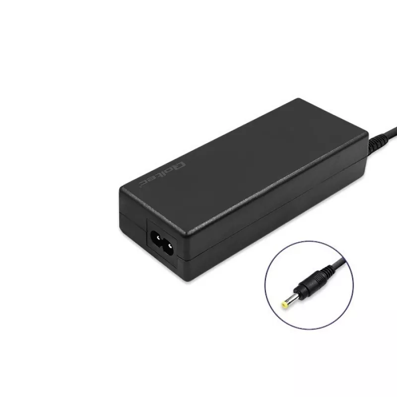 Fonte de alimentação QOLTEC 51038 65 W para portátil, 19 V 3,42 A, AC-DC, 220–240 V, interiores, preto