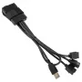 Hub USB Lian Li PW-U2TPAB Type-A macho 1-para-3 IDC 9-Pin