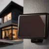 Projetor LED solar Maclean MCE442 com detetor de movimento projetor de parede luz crepuscular IP44 6W 6000K