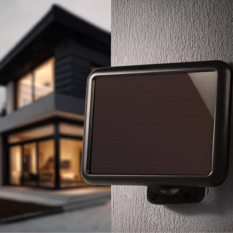 Projetor LED solar Maclean MCE442 com detetor de movimento projetor de parede luz crepuscular IP44 6W 6000K