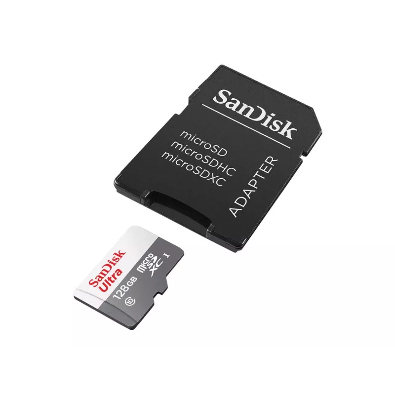 Memória flash SanDisk 128GB MicroSDXC UHS-I Classe 10 SDSQUNR-128G-GN6TA