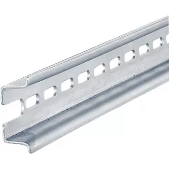 Calha para rack Rittal 4937.000, aço, prateado, profundidade 1155 mm, pack de 6