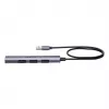 Hub USB Unitek H1208CGY01 — 4 portas USB 3.0 (5 Gbit/s), compatível com USB 2.0, alumínio