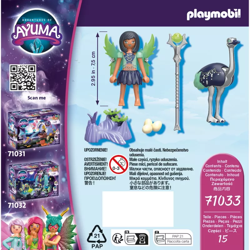 Conjunto de figuras de brincar Playmobil Ayuma 71033 idade recomendada 7 anos