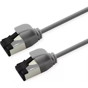 ROLINE U/FTP Cabo de rede Cat.8.1 LSOH fino cinzento 0,5 m (21.15.3212)