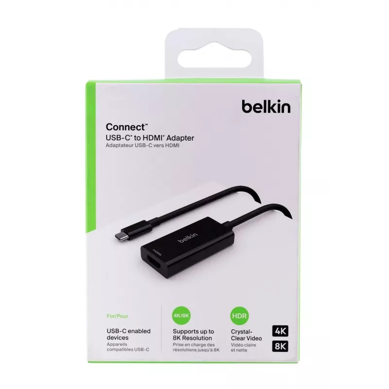 Adaptador de cabo de vídeo Belkin AVC013BTBK HDMI Type-A (Standard) USB Type-C preto