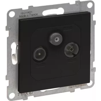Legrand SEANO 765467 Tomada individual TV-R-SAT para TV HD, antracite