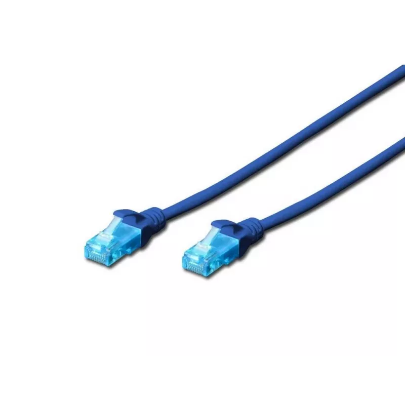 Cabo de rede Digitus 0,25m Cat5e U/UTP azul U/UTP (UTP)