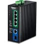 TRENDnet TI-BG50611 - versão v1.0R - switch - industrial - 4 x 10/100/1000/2.5G (PoE++) (TI-BG50611)