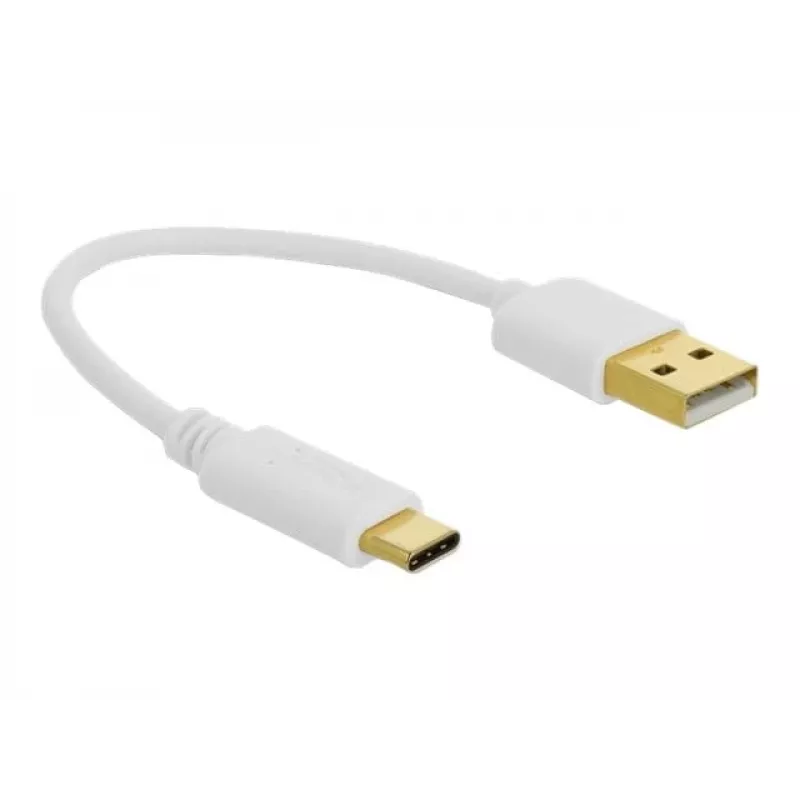 Cabo de carregamento USB DeLOCK Type-A para USB Type-C 15 cm