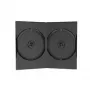 Caixa de vídeo DVD MEDIARANGE - capacidade: 2 CD/DVD - preto (pack de 50)