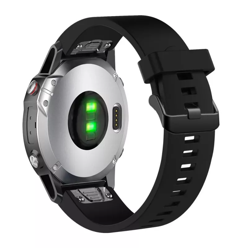 Pulseira de silicone FIXED para Garmin QuickFit 20 mm, preto