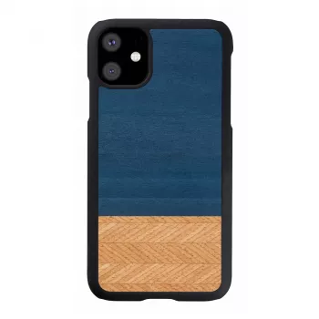 Capa para smartphone man and wood para iPhone 11 — capa de proteção em denim preto