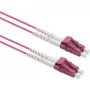 Cabo de fibra ótica ROLINE 50/125µm OM4 - LC/LC - reforçado com aço - LSOH - violeta - 20 m