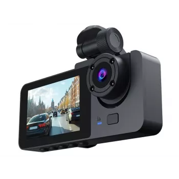 Tracer Halo 360 Dual TRAKAM47568 dashcam para automóvel, Full HD, ecrã de 3 polegadas