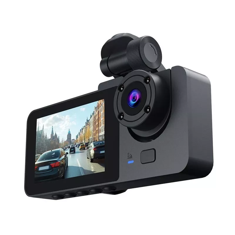 Tracer Halo 360 Dual TRAKAM47568 dashcam para automóvel, Full HD, ecrã de 3 polegadas