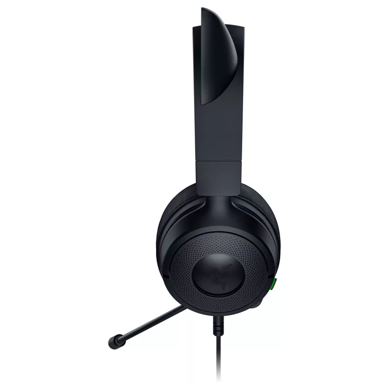 Headset gaming com fio Razer Kraken Kitty V3 X — on-ear, microfone integrado