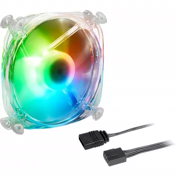 Ventoinha Sharkoon Shark Disc PWM 12 cm Transparente 400-1400 RPM 82,35 m³/h
