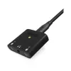 RØDE AI-Micro interface de áudio móvel, 2x entradas TRS/TRRS de 3,5 mm, saída de auscultadores de 3,5 mm, USB-C, preta