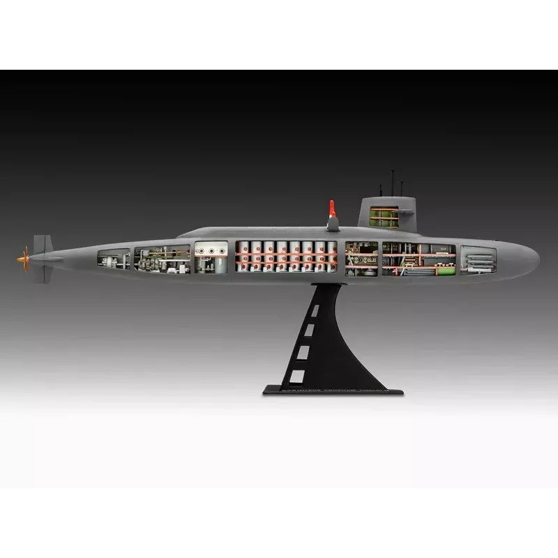 Maquete de navio em plástico REVELL S.S.B. Abraham Lincoln escala 1/253 kit