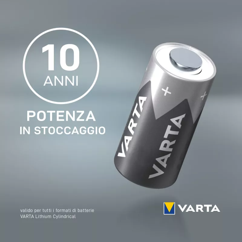 Pilha de lítio Varta CR123A 3V 1600mAh para câmara