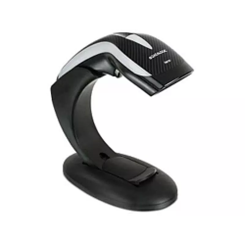 Datalogic Heron HD3130 kit, leitor de códigos de barras 1D com suporte e cabo USB, preto