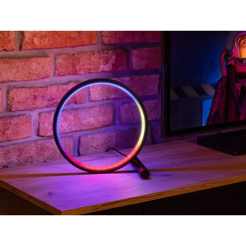 Candeeiro de mesa TRACER Ambience Smart Circle LED RGB — círculo LED inteligente decorativo