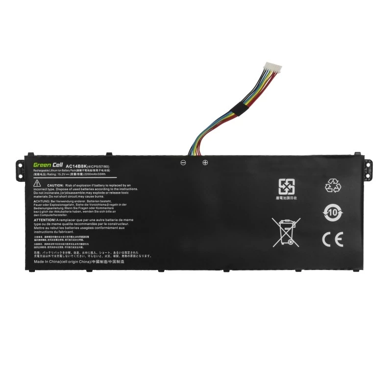 Bateria de substituição para portátil Green Cell AC72