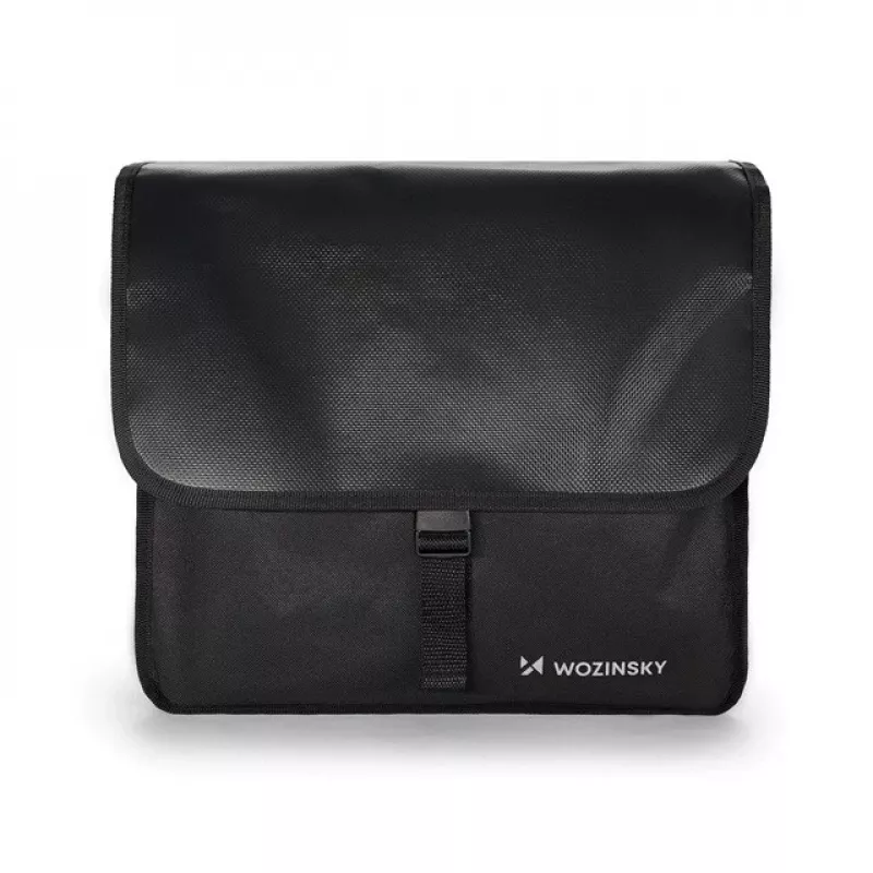 Bolsa de bicicleta Wozinsky bolsa de duplo bagageiro 28 L preta WBB34BK