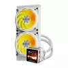 Refrigeração líquida de CPU Darkflash DE240 (branca) – radiador de 240 mm, circuito AIO fechado