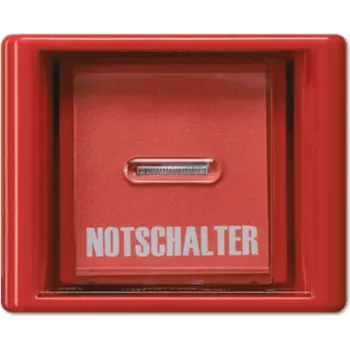 Placa de cobertura Jung vidro vermelho para interruptor/botão AS 561 GL rt (AS561GLRT)