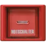 Placa de cobertura Jung vidro vermelho para interruptor/botão AS 561 GL rt (AS561GLRT)