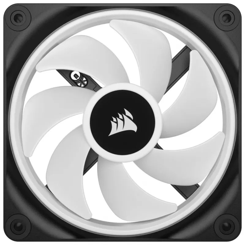 Corsair CO-9051001-WW iCUE LINK QX120 RGB ventoinha para caixa, 120 mm, PWM, com sensor de temperatura, preta