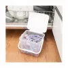Recipiente para líquidos de limpeza Rotho Basic 4,5 l modelo 1770201100RP, tecnopolímero transparente com tampa e orifício de suspensão