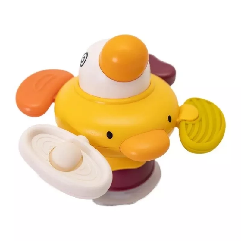 Pato sensorial interativo de peluche Ascato 122946 — textura macia, design colorido