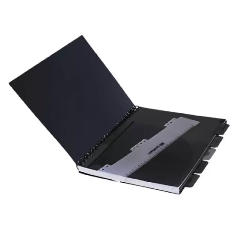 Bloco de espiral A5 Coolpack preto