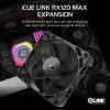 Corsair iCUE LINK RX120 MAX Ventoinha para caixa 120 mm - preto