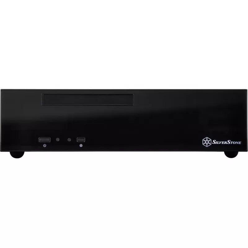 SilverStone MILO ML09 - Desktop - Mini-ITX - sem fonte de alimentação (SFX12V) - preto - USB/áudio (SST-ML09B)