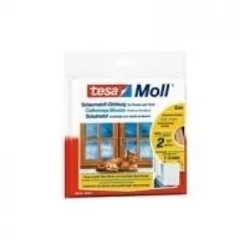 Fita de vedação Tesa Moll Universal 9 mm x 6 m autoadesiva branca