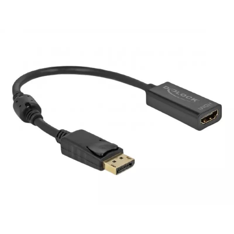 Adaptador DisplayPort 1.2 macho para HDMI fêmea 4K DeLOCK 63559