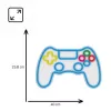 Comando de jogos USB com fios MANTA SNL63MT Neon Lights — comando para PC com ligação USB