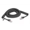 Cabo espiral DeLOCK RJ45 macho para macho Cat.5e 3 m preto