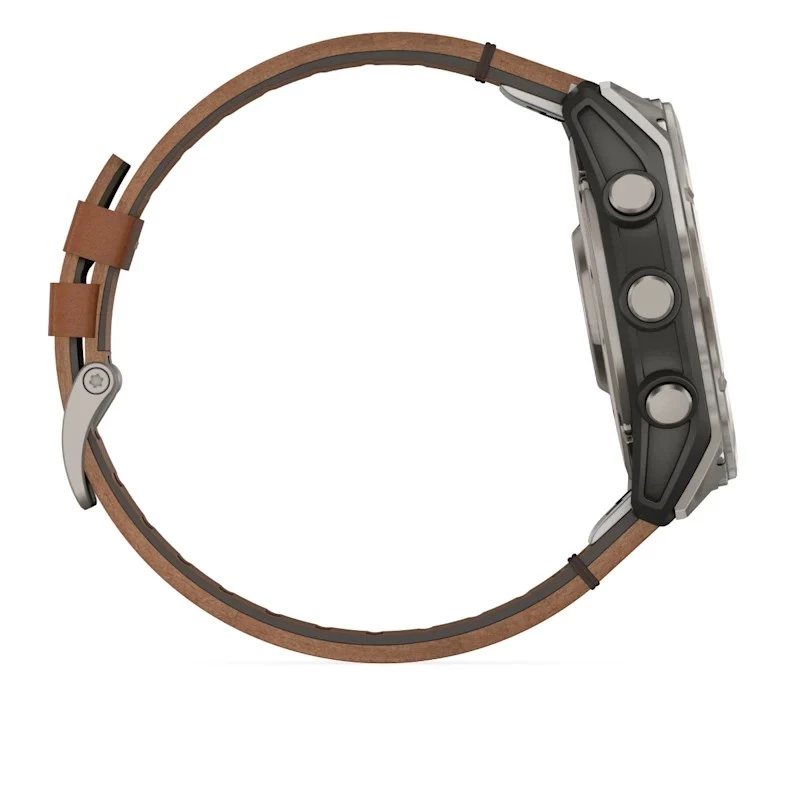Garmin Fenix 8 3,56 cm (1,4) AMOLED 51 mm Digital 454 x 454 Pixel Ecrã tátil Titânio Wi-Fi GPS (Satélite)
