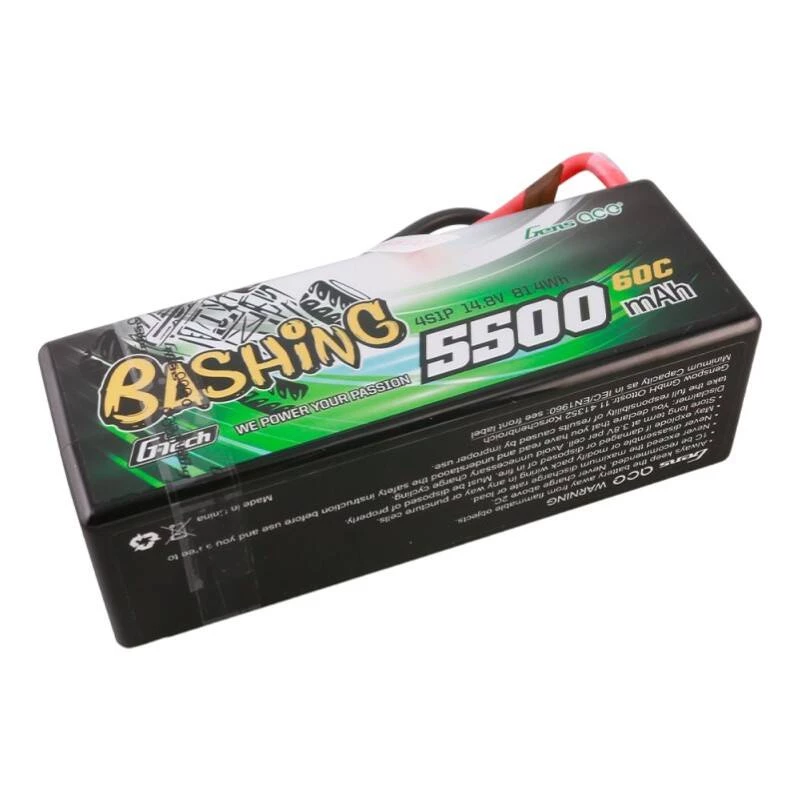 Bateria LiPo Gens ace G-Tech 5500mAh 4S1P 14.8V 60C HardCase para carro RC