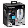 Rato gaming sem fios DEFENDER MM-282 RF — ambidestro, ótico 1800 DPI, 5 botões, USB, alimentado por pilhas