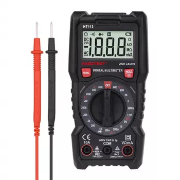 Multímetro digital Habotest HT113 – medição de tensão e corrente AC/DC