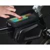 Extralink Bolsa de bicicleta, bolsa de quadro impermeável com capa para telemóvel