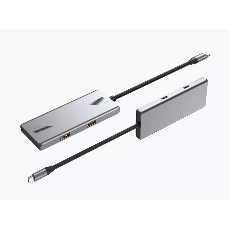 Hub USB Gembird 4 portas USB 3.2 Gen 2 Type-C com 4x Type-A e conectores Type-C